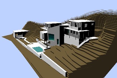 Spojení rodinných domů a vstupní objekt Hradištko